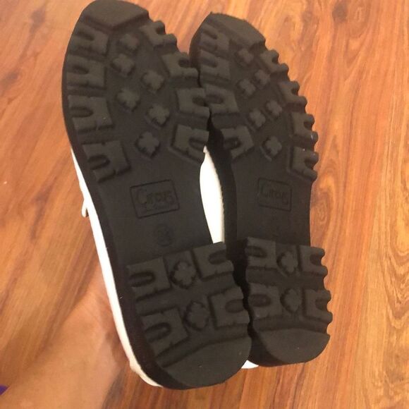 Circus Sam Edelman White loafer with gold hardware black chunky heel size 8.5. - Picture 4 of 9